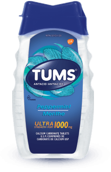 Tums Bottles Ultra Strength Peppermint 1000mg 72pc 6/pkg