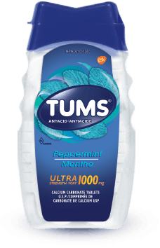 Tums Bottles Ultra Strength Peppermint 1000mg 72pc /ea