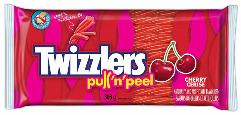 Twizzlers Party Pack Pull & Peel Cherry 12x396g