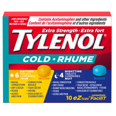 Tylenol Cold 6+4 Day/Night Tablet  ea/10's