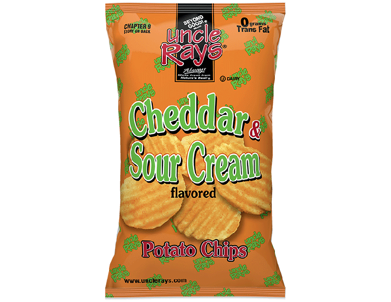 Uncle Rays Chips - Ched & Sour Crm 12x270gr