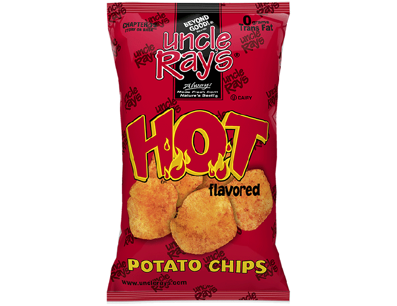 Uncle Rays Chips - Hot 10x150gr