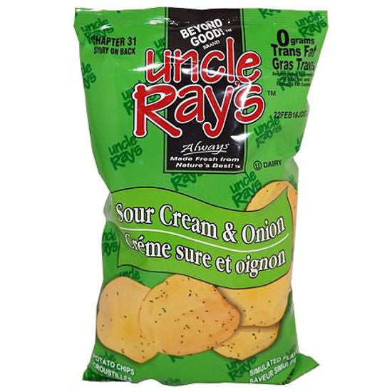 Uncle Rays Chips - Sour Cream & Onion ea/150gr