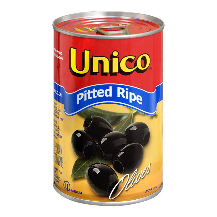 Unico Olives - Black Ripe Pitted 24x375ml