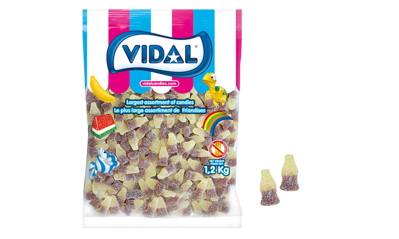 Vidal Candy Sour Cola Bottles 1x1.2Kg