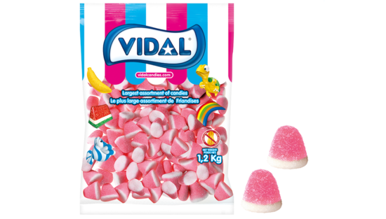 Vidal Candy Strawberry Drops 1x1.2Kg