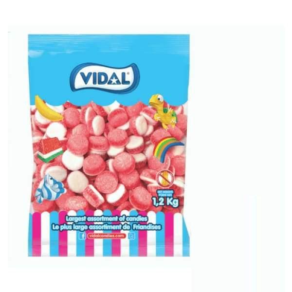 Vidal Candy Strawberry Sweet Cakes 1x1.2Kg