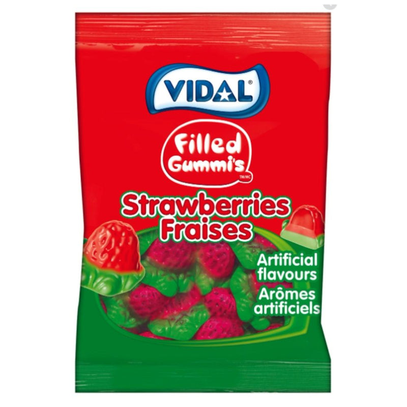 Vidal Filled Gummi's Strawberry ea/142g