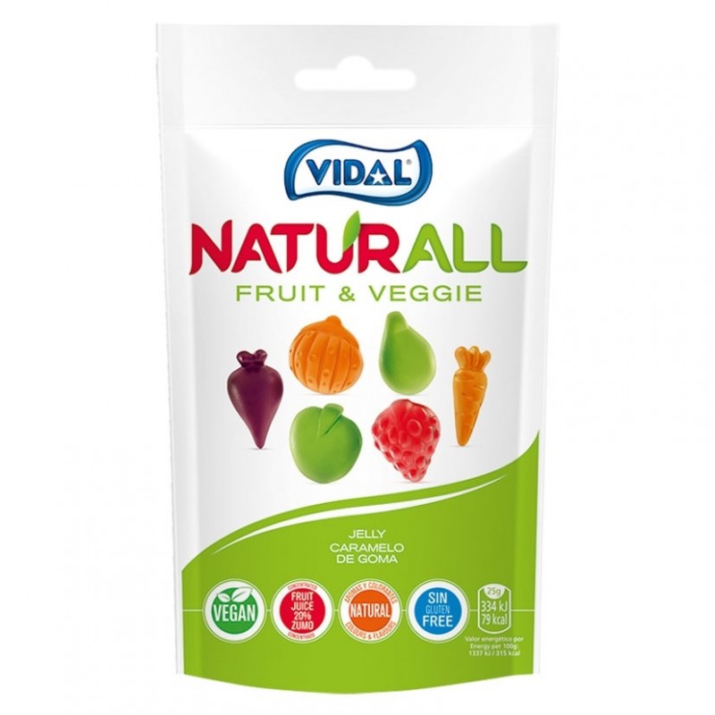 Vidal Fruit & Veggies Gummi's ea/142g