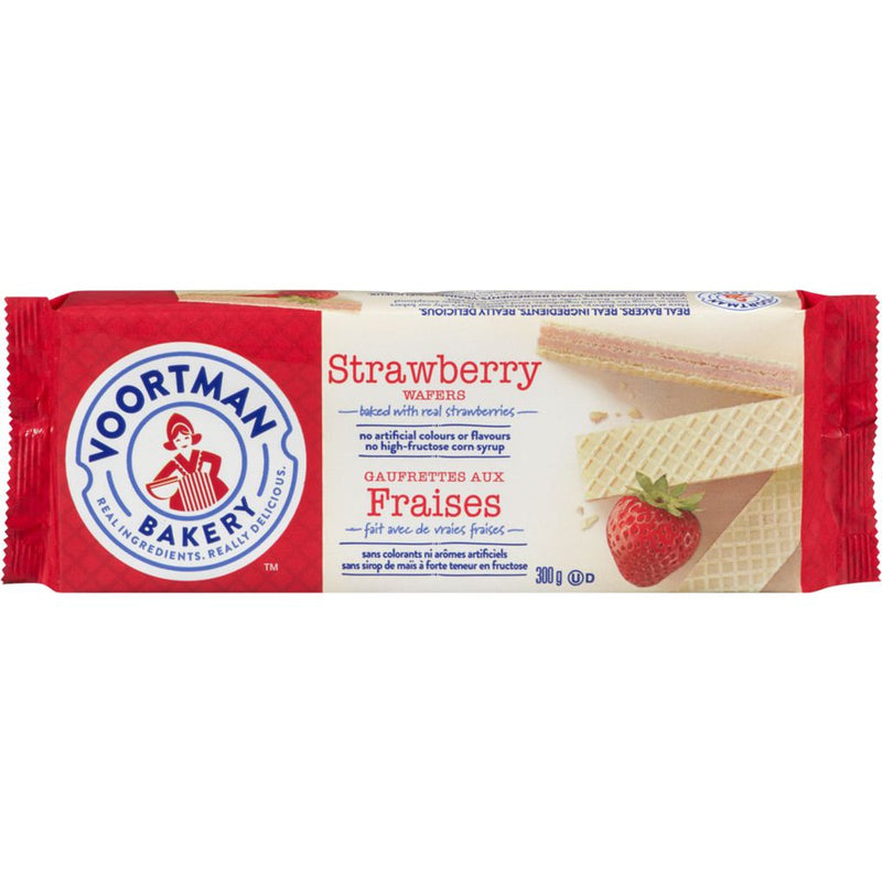 Voortman Wafers Strawberry ea/300g