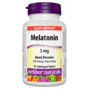 Webber Melatonin 3mg  ea/90's