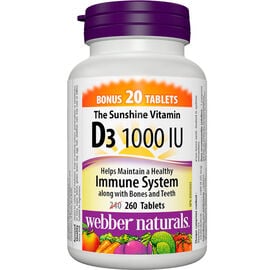 Webber Vitamin D 1000 I.U. ea/260