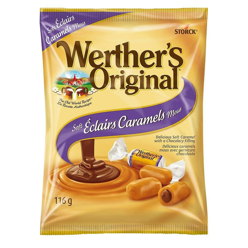 Werther's Original Soft Chocolate Caramel Eclairs 12x116g