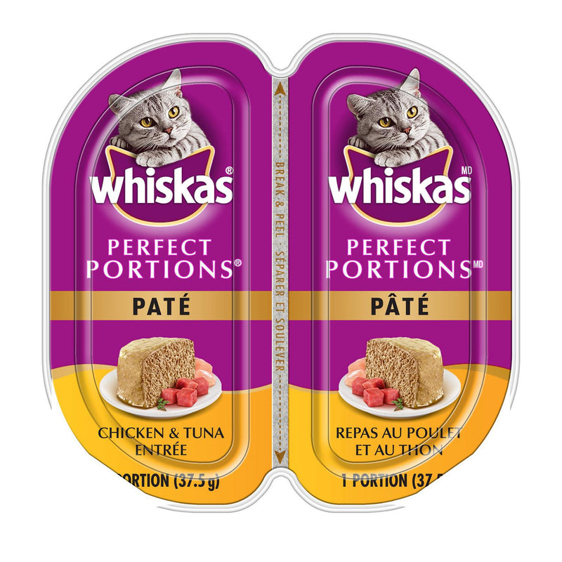 Whiskas Cat Food -  Perfect Portion Chicken & Tuna  24x75gr