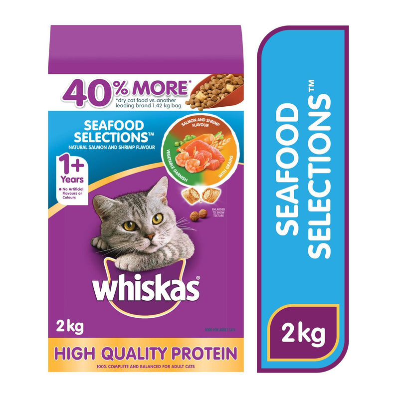 Whiskas Cat Food Dry - Seafood Selections ea/2kg