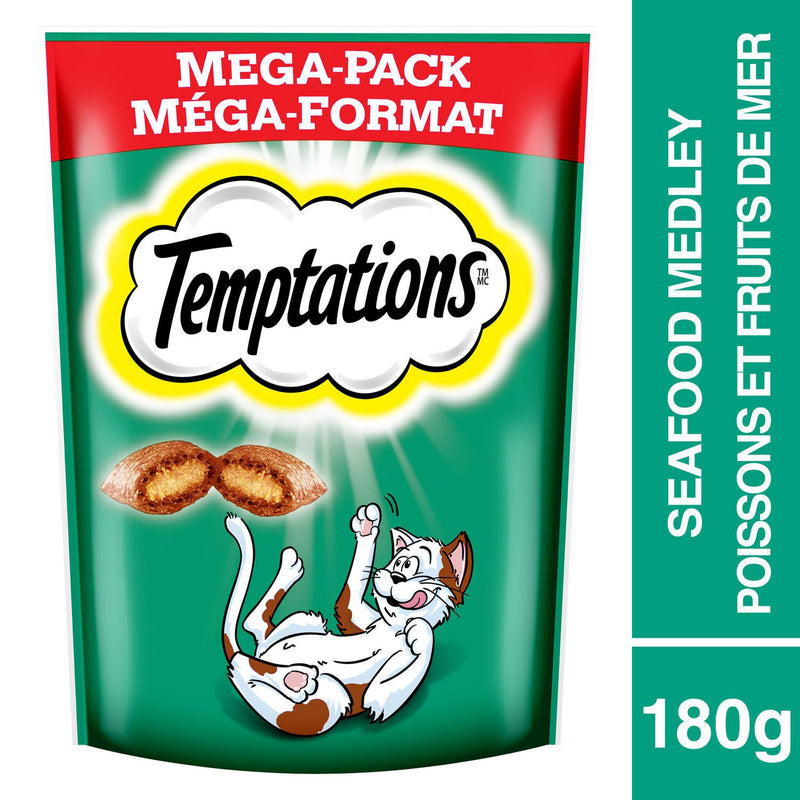 Whiskas Cat Treats - Temptations Seafood Medley 10x180g