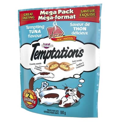 Whiskas Cat Treats - Temptations Tuna 10x180g