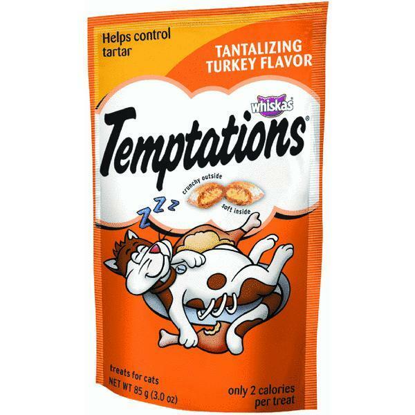 Whiskas Cat Treats - Temptations Turkey 10x180g