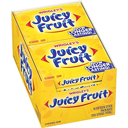 Wrigley's Juicy Fruit 15pc 10/bx