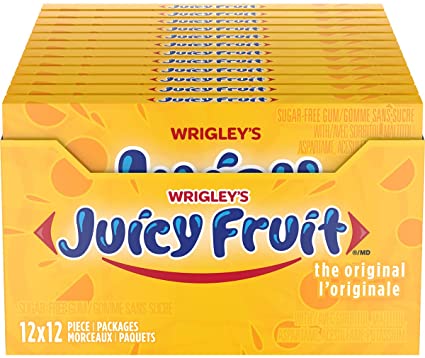 Wrigley's Juicy Fruit Sugar Free 12pc 12/bx