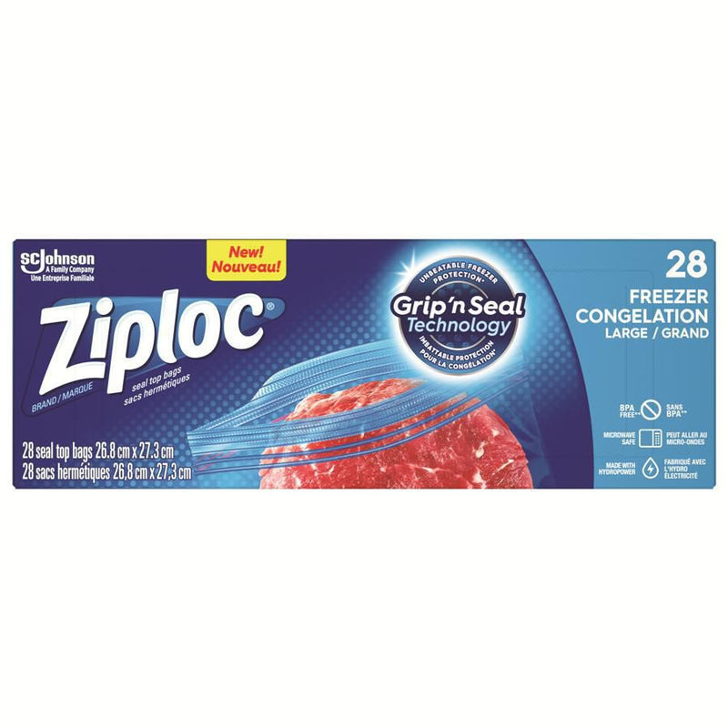 Ziploc Freezer Large Value Pack  9x28
