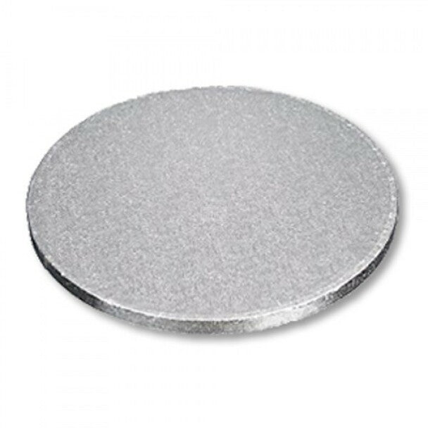Cake Board Silver 1/4" Corrugated 10" Round 24/cs