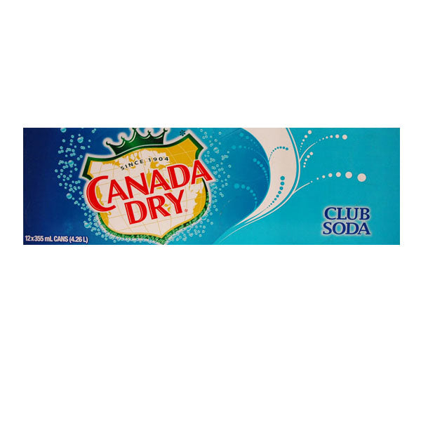 Canada Dry Club Soda 12x355mL