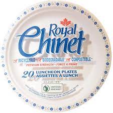 Royal Chinet Lunch Plate 8.75" ea/20pk