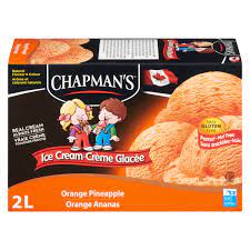 Chapmans Ice Cream - Orange Pineapple  4x2 lt