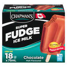 Chapmans Ice Cream Bar - Fudge 6x(18x75ml)/cs