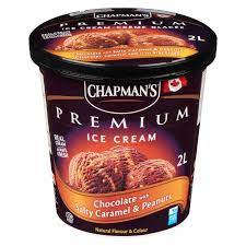 Chapmans Ice Cream Prem - Choc. Caramel Peanut  4x2 lt