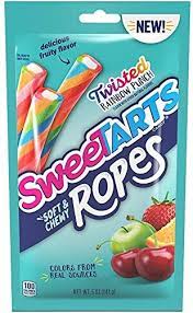 Wonka Sweetarts Rope Rainbow Bag ea/141g