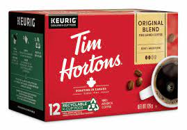 Tim Hortons K Cup Coffee Original  12/bx