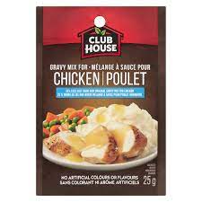 Club House Gravy Mix - Chicken Low Sodium  18x25gr