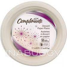 Compliments Paper Plates Coated 6.75" 12x50/cs