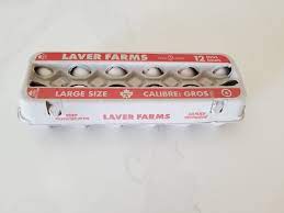 Lavers Eggs - Large Grage "A" (Cartons) 15 doz/cs