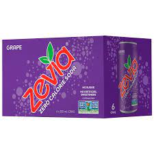 Zevia Soda Grape  4x6x235ml