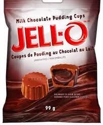 Jello Candy Milk Chocolate Pudding Cups ea/99g