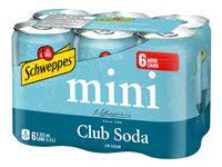 Schweppes Club Soda Mini Can 4x6x222mL