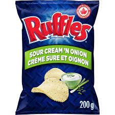 Ruffles Chips - Sour Cream & Onion ea/200gr