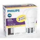 Philips Light Bulb - Eco. Adv. Soft White 100wt ea/2's