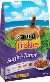 Friskies Cat Food Surfin & Turfin Dry ea/1.43Kg