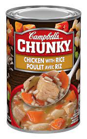 Campbells Soup Chunky - Chicken & Rice ea/515mL