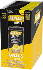 Halls Mini's Honey Lemon Sugar Free 8x24pc