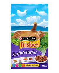 Purina Friskies Surfin & Turfin Dry Cat Food  1.43kg