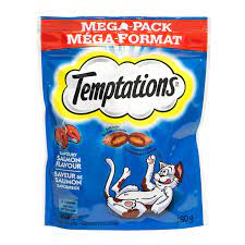 Whiskas Cat Treats - Temptations Salmon 10x180g