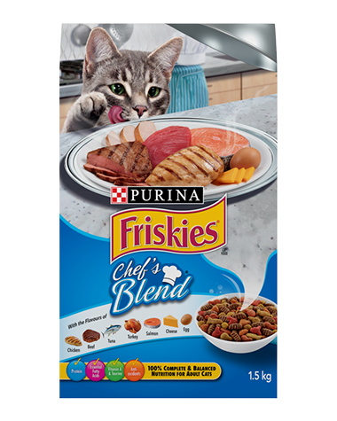 Friskies Cat Food Chef's Blend Dry 6x1.5Kg