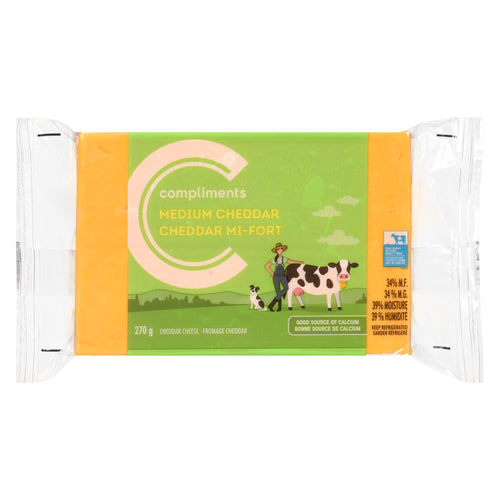 Compliments Cheese - Cheddar Med 12x270gr
