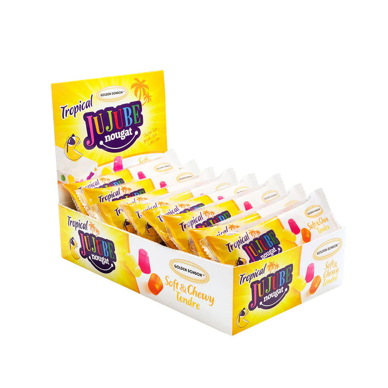 Golden Bonbon Tropical JuJube Nougat Bar 18x40g