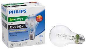Philips Light Bulb - Eco. Adv. Clear 100wt ea/2's
